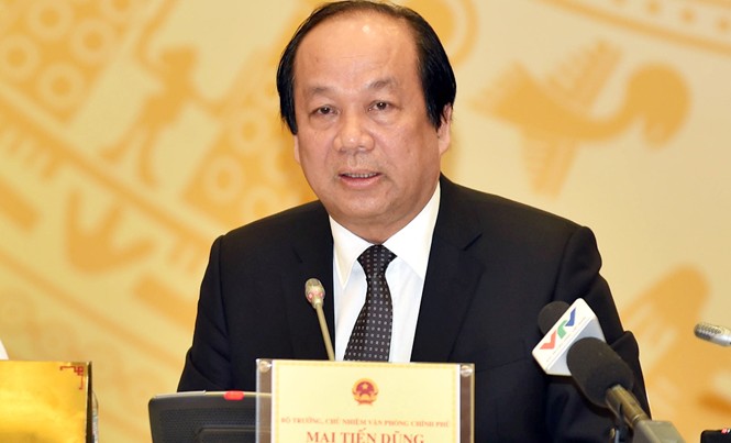 Thanh tra chồng chéo, chủ tịch tỉnh phải chịu trách nhiệm Chủ nhiệm VPCP Mai Tiến Dũng.