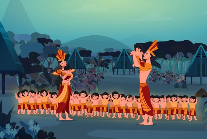 'Con rồng cháu tiên' sốt trên mạng Cảnh phim Con Rồng cháu Tiên.