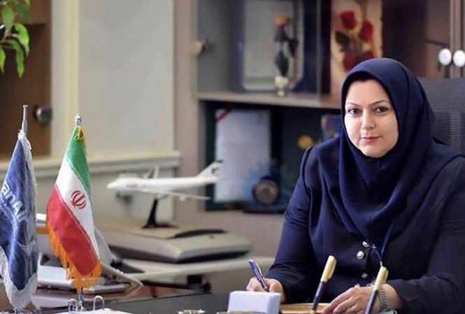 Hàng không Iran tuyển nữ phi công Tổng giám đốc Iran Air Farzaneh Sharafbafi.