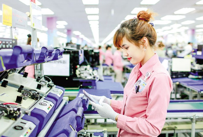 'Chẩn bệnh, bốc thuốc' lao động Việt Ngay trên sân nhà, lao động Việt cũng chủ yếu làm các công việc giản đơn, như may mặc, giày da, lắp ráp điện tử. Ảnh: PT.