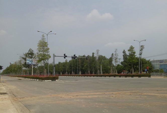 “Ông trùm” bất động sản bị tố lừa khách hàng Một góc Dự án đô thị Mỹ Phước 4. Ảnh: HC.