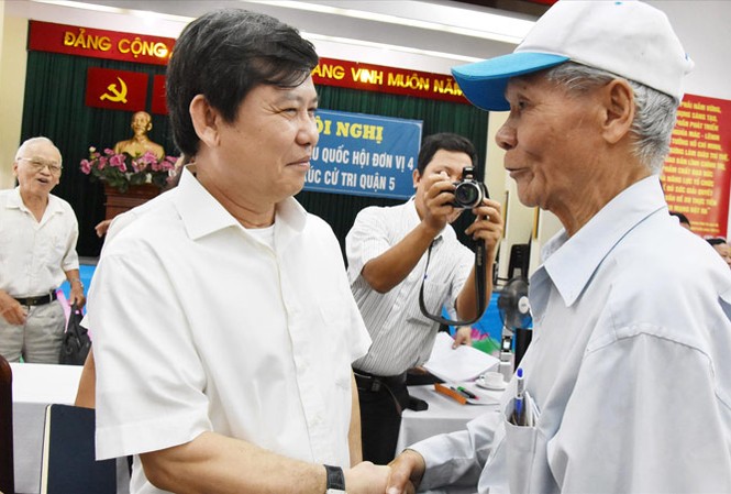 Phải để dân hiểu mới không bị tác động, lôi kéo Viện trưởng Viện KSND tối cao Lê Minh Trí tiếp xúc cử tri quận 5.