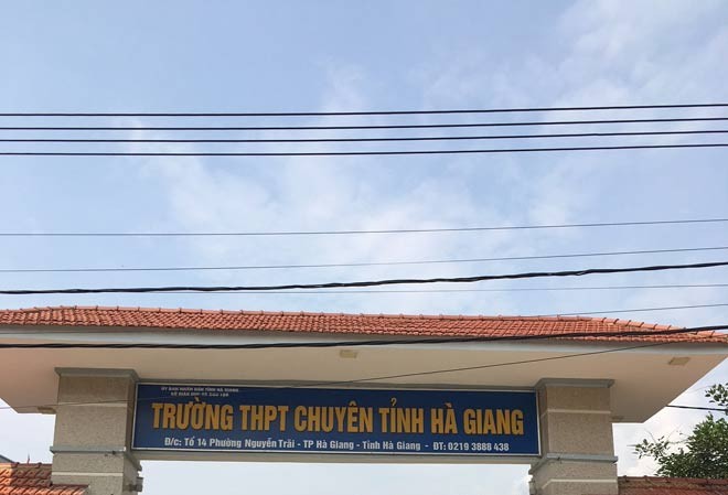 Thi thật - thi thử: Một trời một vực Trường THPT chuyên Hà Giang, nơi có nhiều thí sinh thi đạt điểm cao trong kỳ thi THPT quốc gia.