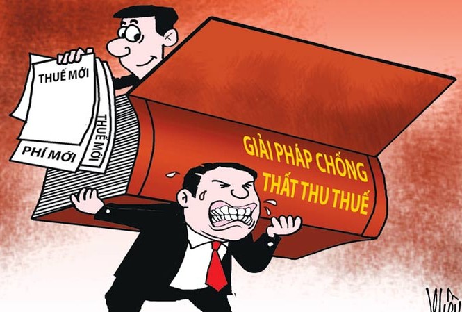 Thu 4.000 tỷ đồng thuế mỗi ngày: Tận thu hay chống thất thu? Minh họa: Khều.