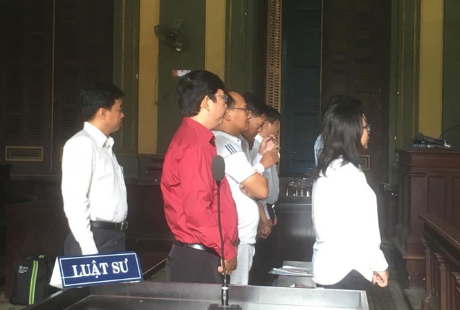 Bác kháng cáo kêu oan của dàn lãnh đạo Navibank Các bị cáo tại tòa. Ảnh: Tân Châu.