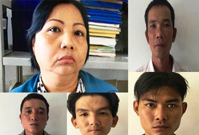 Áp Tết trộm cướp lộng hành Băng nhóm dàn cảnh cướp tài sản của ông Đỗ Đức Hải bị công an bắt. Ảnh CA cung cấp