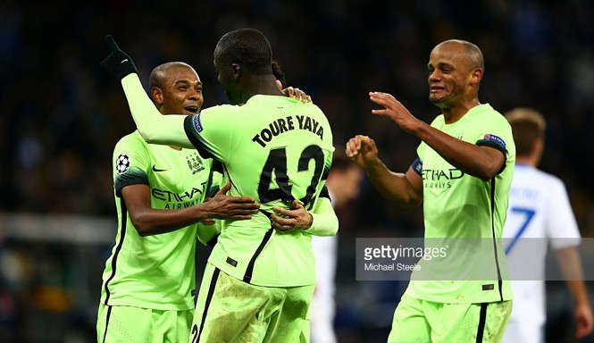 Man City nuôi mộng thống trị trời Âu Các cầu thủ Man City đã có chiến thắng quan trọng trên đấu trường Champions League. Ảnh: GETTY IMAGES