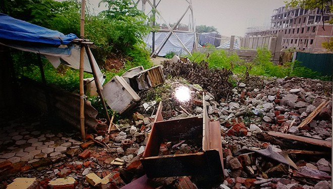 Vụ nhà dân bị san phẳng lúc nửa đêm: Chính quyền bất ngờ Hiện trường vụ san phẳng nhà dân. Ảnh: Minh Đức