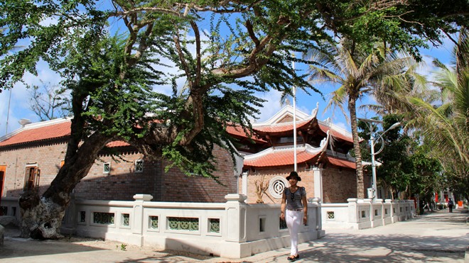 Lập trường pháp lý và bảo vệ chủ quyền lãnh thổ Chùa trên đảo Nam Yết, huyện đảo Trường Sa, tỉnh Khánh Hòa. Ảnh: N.Đ.Q