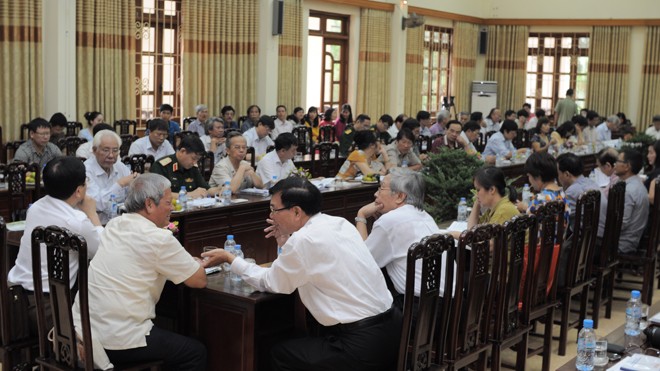 Trại sáng tác - chờ đợi “lột xác“ Khán phòng Hội thảo. Ảnh: Minh Tú