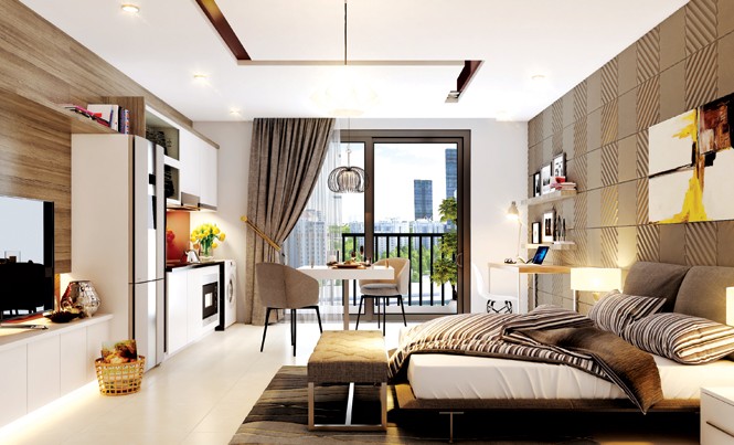 Sống đẳng cấp trong tầm tay D’.Capitale giới thiệu các căn SOHO tại tòa tháp C2 với các loại căn 1, 1,5 và 2 phòng ngủ diện tích từ trên 38 đến trên 60m2