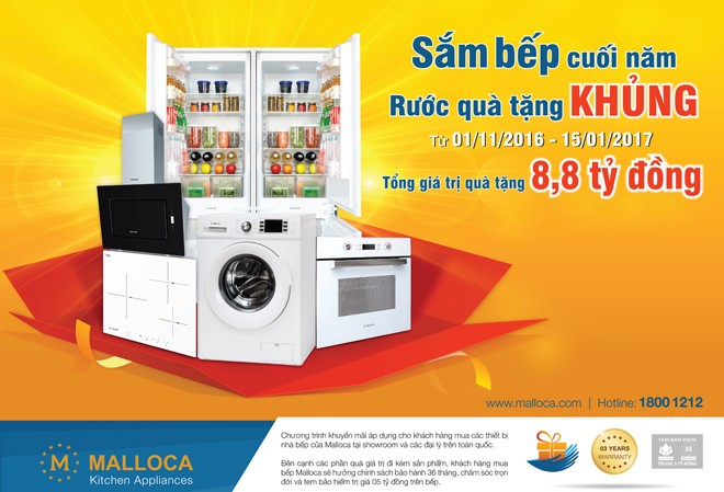 Malloca tung khuyến mãi khủng dịp cuối năm Malloca tung khuyến mãi khủng dịp cuối năm