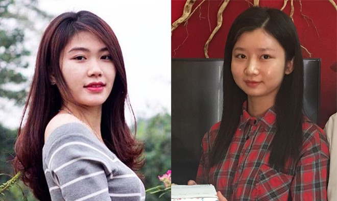 Gặp 2 nữ tân binh có 2 bằng ĐH ở Thanh Hóa Lê Thị Thùy Linh (trái) và Nguyễn Thị Tuyết (phải). Ảnh: H.L