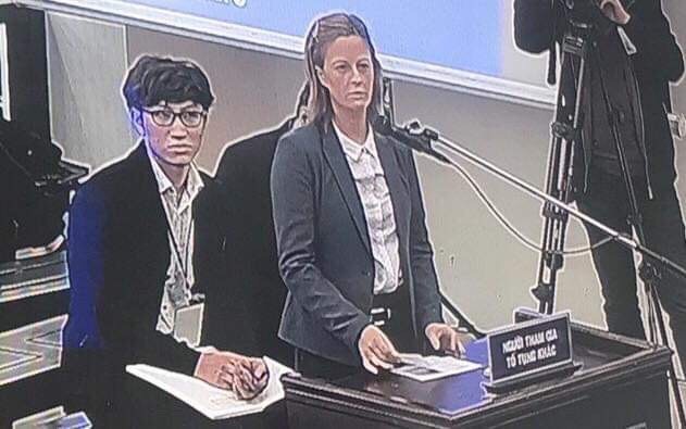 'Chồng tôi có xứng đáng được hưởng khoan hồng đặc biệt?' Vợ bị cáo Phạm Nhật Vũ, bà Kolmakova nói trước tòa