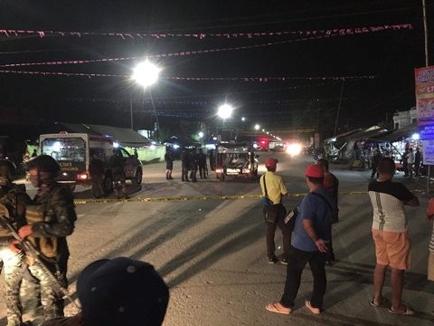 Philippines nổ bom tại lễ hội: 39 người thương vong Hiện trường vụ tấn công.