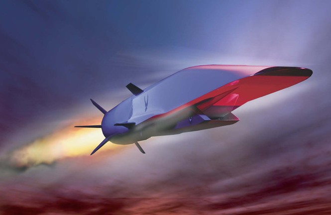 Pháp sẽ chạy đua chế tạo tên lửa siêu thanh? Mô phỏng tên lửa siêu thanh Boeing X-51 Waverider