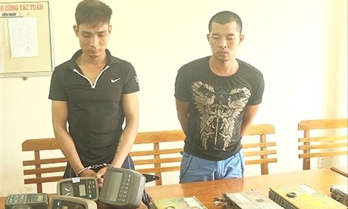 Nghiện ma túy, chuyên trộm hộp đen máy xúc Hai đối tượng Mạnh, Vượng cùng tang vật vụ án
