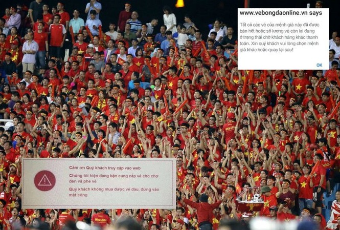 Báo Châu Á nói gì về việc bán vé online của VFF? Fox Sport cho rằng VFF không lường trước được nhu cầu của người hâm mộ