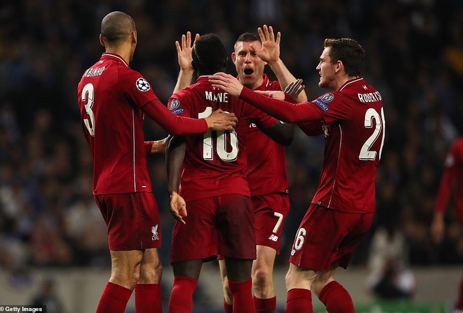 Liverpool gặp Barcelona ở bán kết Champions League Liverpool quá mạnh so với Porto