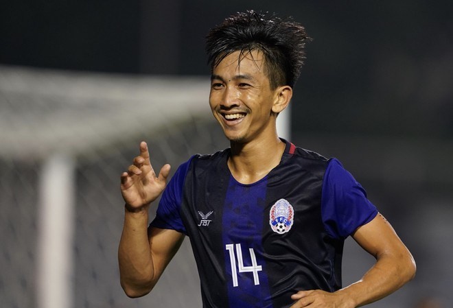 Sao gốc Việt tỏa sáng, U22 Campuchia đè bẹp Timor-Leste Keo Sokpheng tỏa sáng tại SEA Games 30. Ảnh: Zing