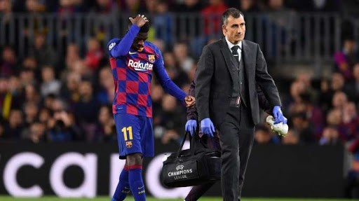 Barcelona xác nhận tin sốc về ‘bom tấn’ Dembele Ousmane Dembele dính chấn thương nặng khi đang hồi phục.