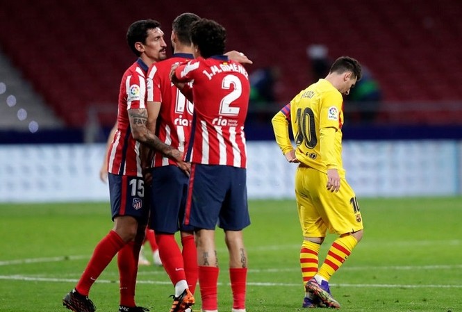 Atletico Madrid chấm dứt mạch 10 năm không thắng Barca Atletico đánh bại Barca lần đầu tiên kể từ năm 2010