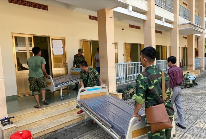 Bệnh viện dã chiến đầu tiên ở TPHCM đi vào hoạt động Bệnh viện dã chiến đầu tiên ở huyện Củ Chi