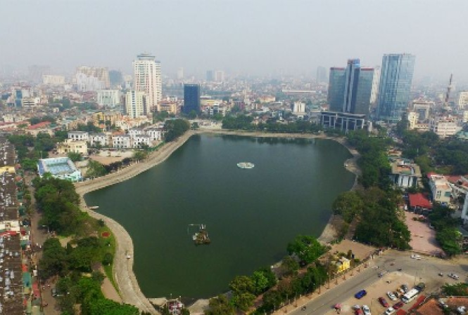 Lại đề xuất 'lấp' hồ Thành Công xây chung cư Hồ Thành Công được đề xuất lấp xây chung cư - Ảnh: Reatimes