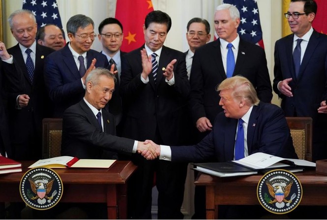 Mỹ -Trung quốc thông qua thỏa thuận giai đoạn 1: Thuế và các lo ngại vẫn còn đó Mỹ-Trung thông qua thỏa thuận thương mại giai đoạn 1, nhưng chông gai còn nhiều ở phía trước
ảnh: Reuters