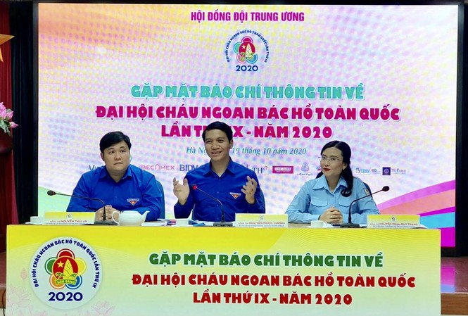 Tôn vinh và lan tỏa những điển hình thiếu nhi xuất sắc Anh Nguyễn Ngọc Lương, Bí thư T.Ư Đoàn, Chủ tịch Hội đồng Đội T.Ư giới thiệu về Đại hội Cháu ngoan Bác Hồ toàn quốc lần thứ IX,
năm 2020 Ảnh: PV