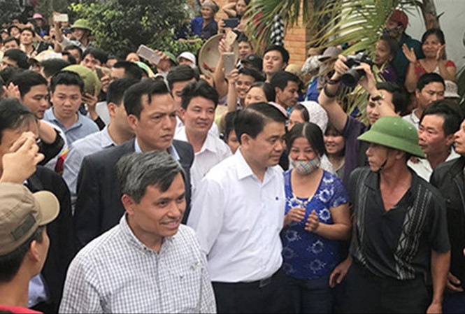 Chủ tịch Hà Nội: Có nhóm người lợi dụng vụ Đồng Tâm để trục lợi Chủ tịch UBND TP Hà Nội về xã Đồng Tâm đối thoại với nhân dân