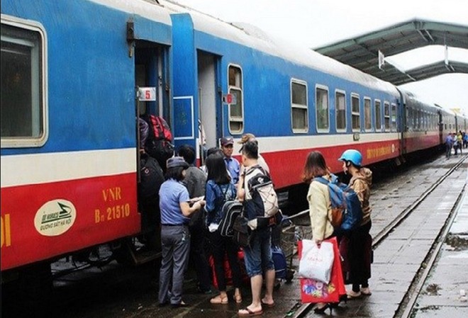 Đường sắt lên các phương án để hành khách có Tết Hành khách lên tàu
