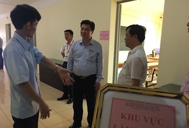 Kết thúc thi THPT quốc gia 2019: Hôm nay bắt đầu chấm thi Kiểm tra địa điểm chấm thi tại cụm thi Sở GD&ĐT Phú Thọ. ảnh: Nghiêm Huê
