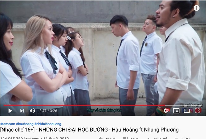 Nghệ sĩ trẻ và cuộc chiến 'triệu view' MV nhạc chế “Những chị đại học đường” đứng đầu danh sách “10 video được người Việt Nam xem nhiều nhất trên Youtube” trong năm 2019