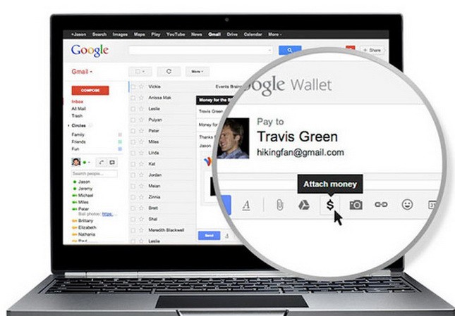 Có thể gửi tiền cho nhau qua Gmail Có thể gửi tiền cho nhau qua Gmail