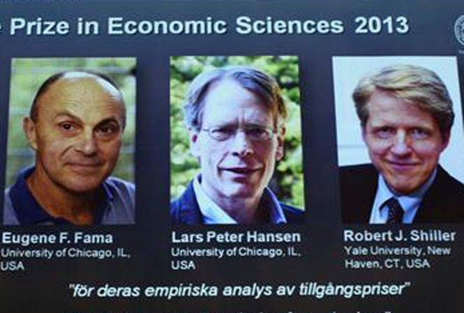 Ba người Mỹ giành giải Nobel Kinh tế 2013 Ba người Mỹ giành giải Nobel Kinh tế 2013