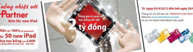 Cùng rinh Ipad với thẻ ATM E-Partner Cùng rinh Ipad với thẻ ATM E-Partner
