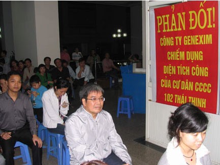 Chủ đầu tư Hà Thành Plaza bị dân phản đối Chủ đầu tư Hà Thành Plaza bị dân phản đối