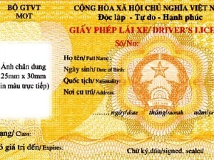 Cấp giấy phép lái xe loại mới bằng nhựa từ 1-7 Cấp giấy phép lái xe loại mới bằng nhựa từ 1-7