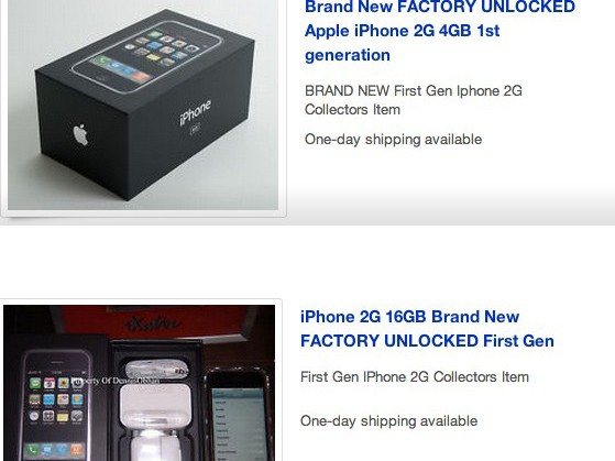 iPhone 2G trở thành đồ sưu tầm, giá ngàn USD iPhone 2G trở thành đồ sưu tầm, giá ngàn USD