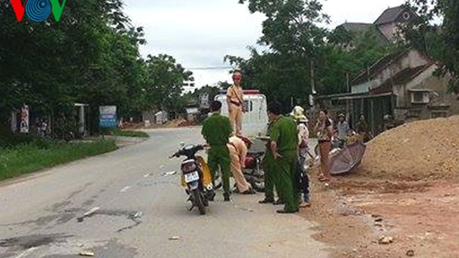 “Ma men” lái xe máy đâm chết người Hiện trường vụ tai nạn