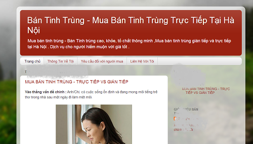 Bán tinh trùng qua mạng: Muôn lời hứa trên trời Nhiều trang web rao bán tinh trùng trên mạng vẫn đang hoạt động công khai.