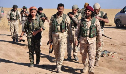 Lực lượng người Kurd chiếm thị trấn Syria gần biên giới Thổ Nhĩ Kỳ Lực lượng SDF. Ảnh: ANF