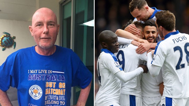 Leicester City cứu sống… bệnh nhân ung thư Ông Tony Skeffington đã vượt qua “lưỡi hái tử thần” nhờ Leicester City