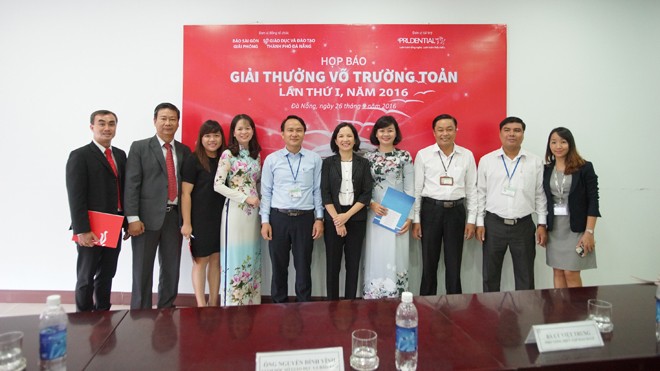 Giải thưởng Võ Trường Toản lần đầu tiên tổ chức tại Đà Nẵng Giải thưởng Võ Trường Toản lần đầu tiên tổ chức tại Đà Nẵng