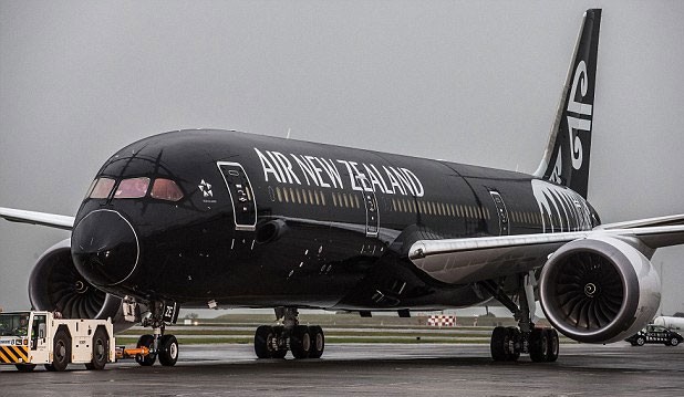 Máy bay từ VN đi New Zealand rơi tự do hàng chục mét Máy bay của hãng Air New Zealand. Ảnh Bloomberg