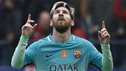 Messi chỉ xếp thứ tám trong cuộc đua Giày Vàng châu Âu Messi chưa thể dẫn đầu cuộc đua ở tầm châu Âu mùa này. Ảnh: Reuters