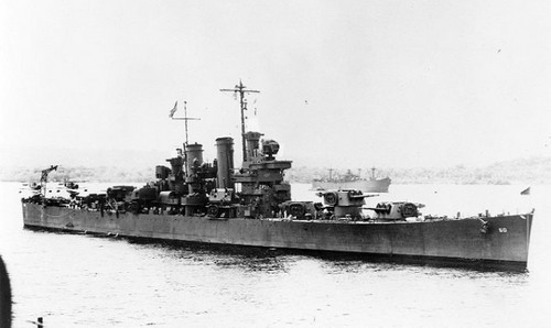 Bức điện bị hiểu nhầm giúp Mỹ đánh tan đội tàu chiến Nhật USS Helena, chiếc tàu đã mở đầu cuộc tấn công. Ảnh: Hải quân Mỹ.