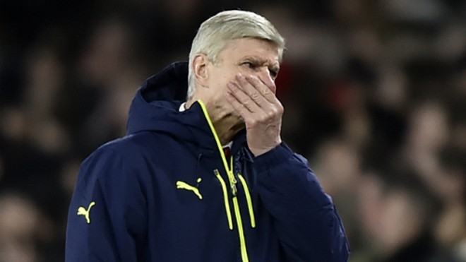 Chuyên gia bóng đá Anh khuyên Arsenal chia tay Wenger HLV Wenger cho thấy sự cạn kiệt ý tưởng và động lực thúc đẩy học trò sau hai trận thua Bayern. Ảnh: Reuters.