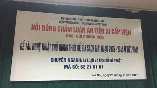 Luận án tiến sĩ 'nghệ thuật chữ trong thiết kế bìa sách': Rất lạ, khó ứng dụng thực tế? Luận án tiến sĩ 'nghệ thuật chữ trong thiết kế bìa sách': Rất lạ, khó ứng dụng thực tế?
